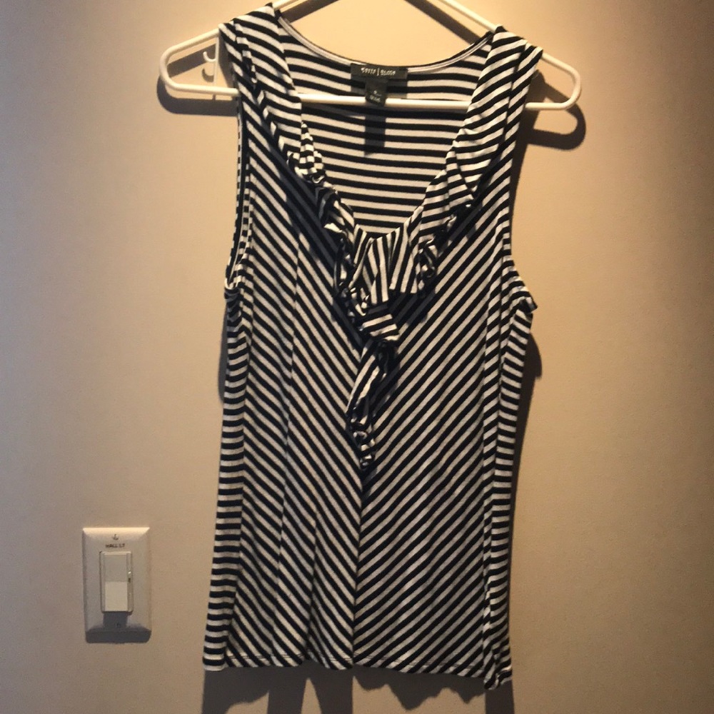 White House Black Market stripe tank top